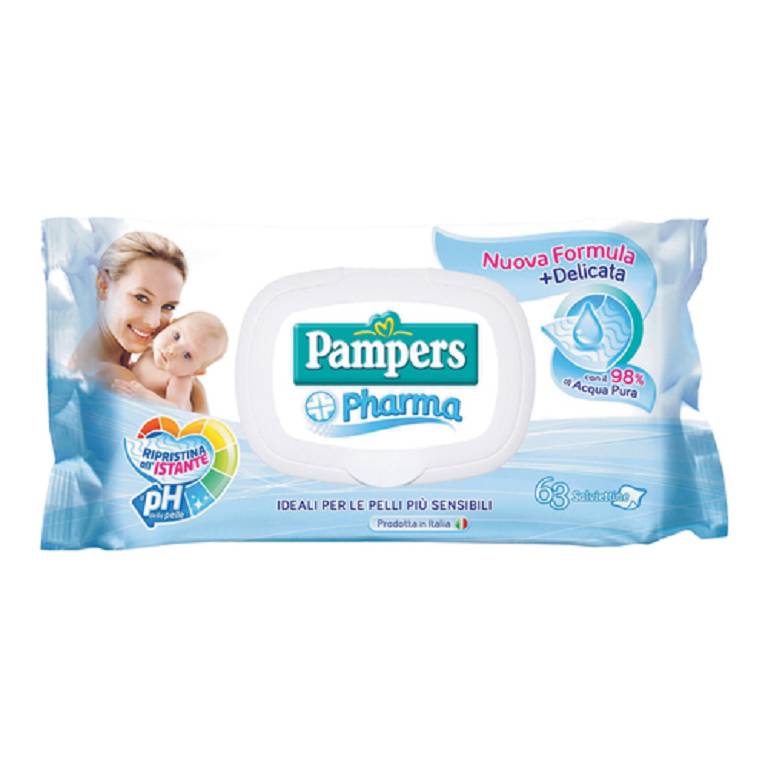 PAMPERS PHARMA SALV SENS 63PZ