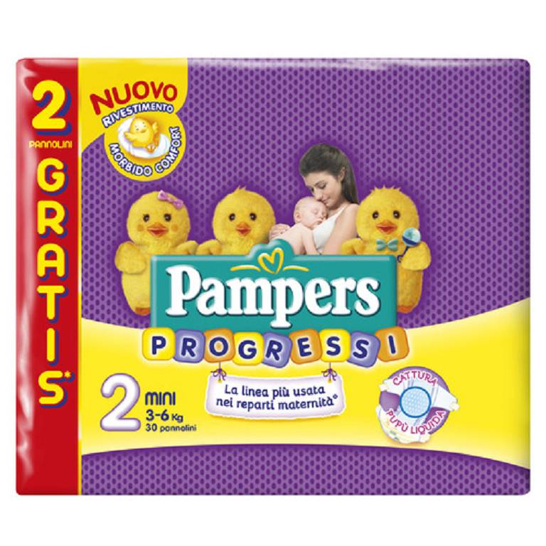 PAMPERS PROGRESSI MINI 28+2BUS